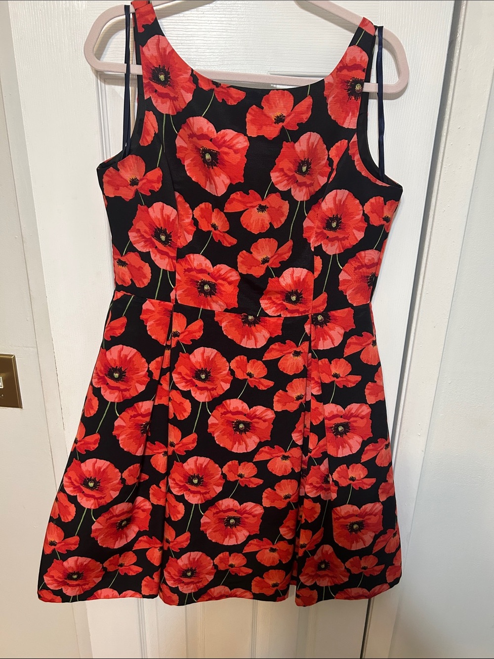 Tommy Hilfiger Red Poppy Print Fit & Flare Dress size 10